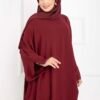 Ceyda Modest Abaya Burgundy - Image 2