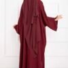 Ceyda Modest Abaya Burgundy - Image 5