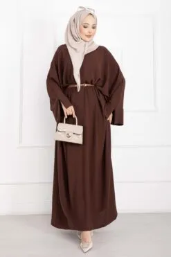 Ceyda Modest Abaya Brown