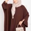 Ceyda Modest Abaya Brown - Image 2