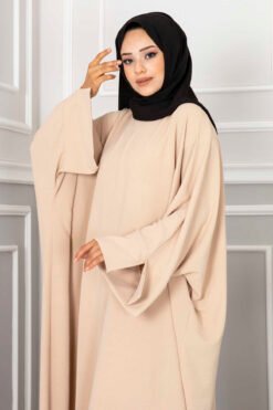 Alternative view of Ceyda Modest Abaya Cream