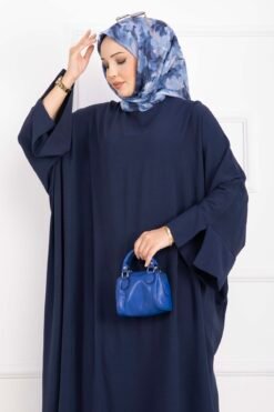 Vista alternativa di Ceyda Modest Abaya Navy Blue