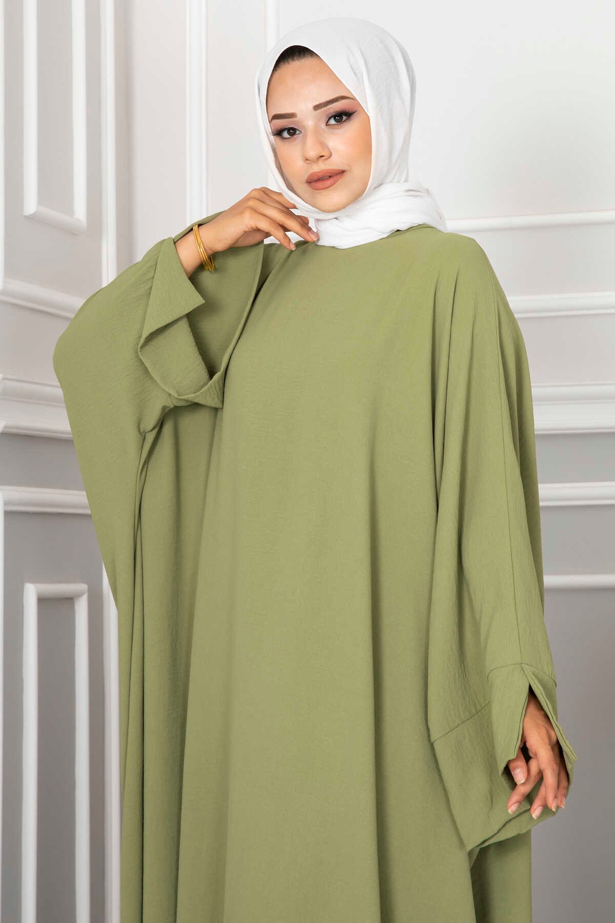Ceyda Modest Abaya Green - Image 2