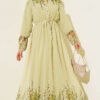 Floral Print Brit Button Chiffon Dress