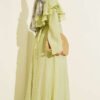 Floral Baby Collar Belted Dress - immagine 3