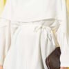 Removable Shawl Detail Modal Tunic Ecru – Bild 4