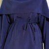 Removable Shawl Detail Modal Tunic Navy Blue - Image 4