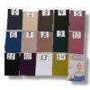 Instant Premium Jersey Hijab colour chart — 14 numbered groothandel colour swatches