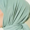 Plain Flannel Cotton Scarf Mint - immagine 4
