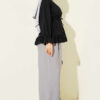 Lace Ruffled Waist Tunic Shirt Black – Bild 3