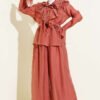 Lace Embellished Loose Two-Piece Set