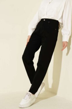 Slim Fit Pants Black