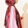 Patterned Aya Series Bamboo Crinkle Shawl - Image 3
