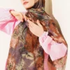 Patterned Aya Series Bamboo Crinkle Shawl