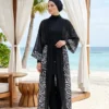 Patterned Adjustable Waist Chiffon Pareo Zebra - immagine 3