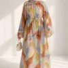 Patterned Tie Belt Dress Assortment 1 - Image 2