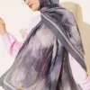 Patterned Liva Modal Crepe Shawl - Image 2