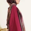 Patterned Liva Modal Crepe Shawl – Image 3