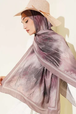 Alternative view of Patterned Liva Modal Crepe Shawl