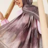 Patterned Liva Modal Crepe Shawl Mink - Imagen 2
