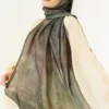 Marble Pattern Shawl Emerald – Image 2