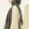 Marble Pattern Shawl Emerald – Image 3