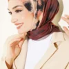 Striped Patterned Bamboo Scarf - Imagen 2
