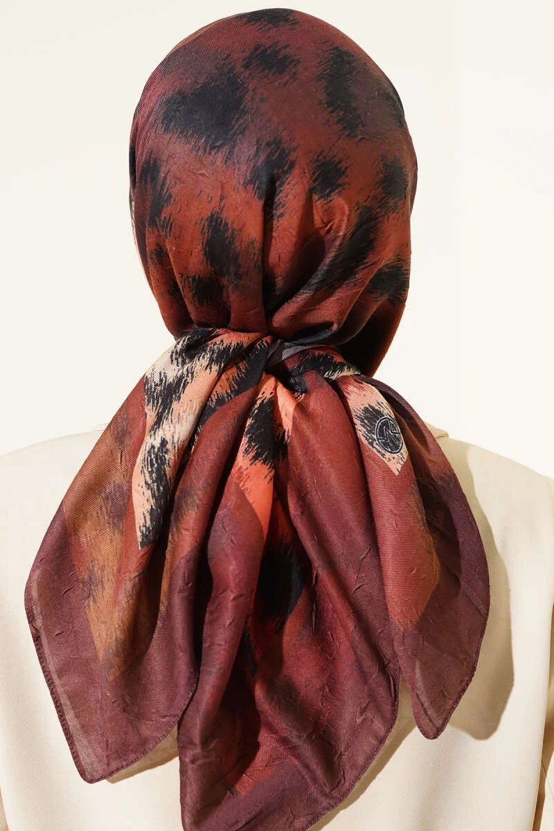 Striped Patterned Bamboo Scarf - Imagen 3