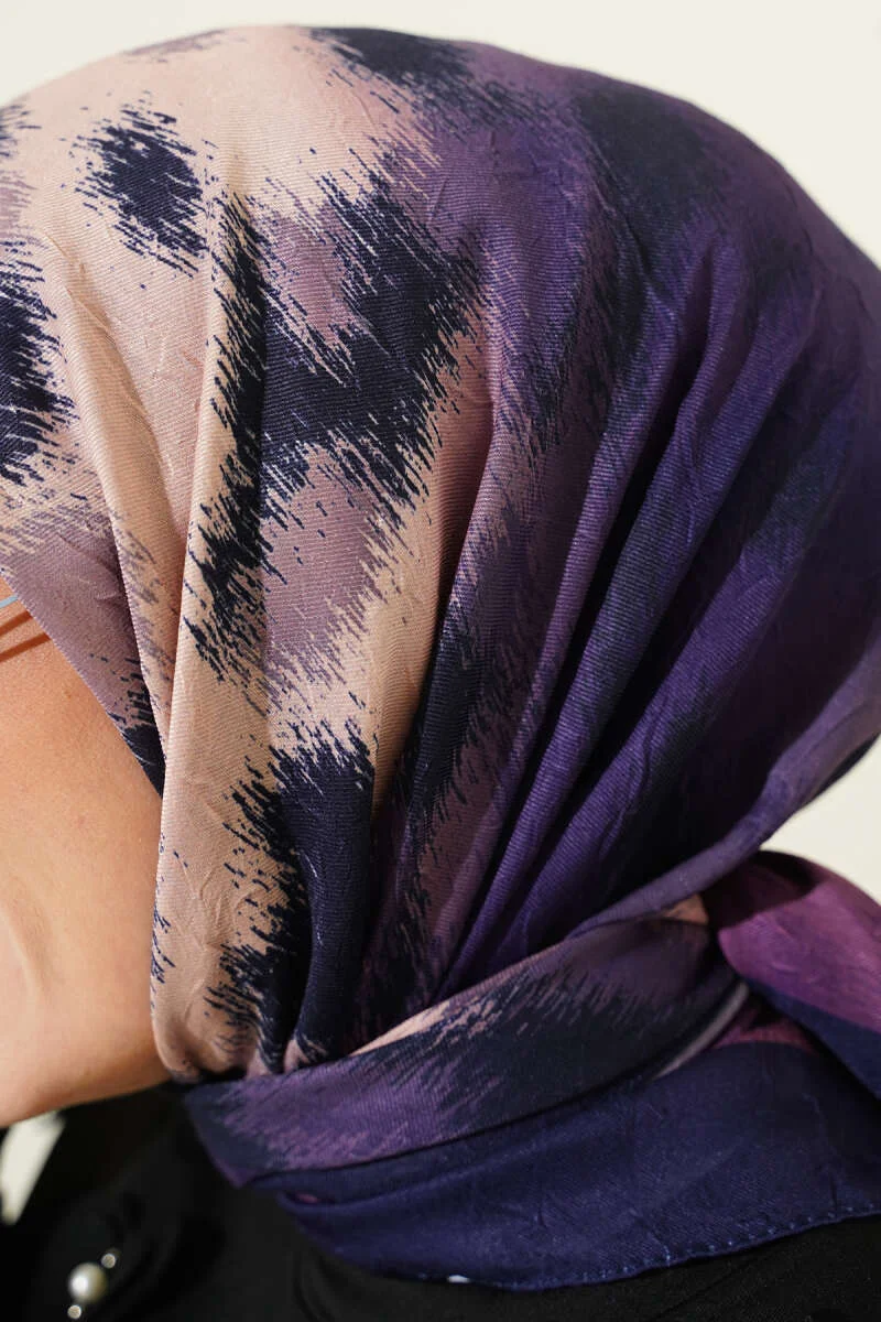 Striped Patterned Bamboo Scarf - Afbeelding 4