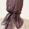 Striped Patterned Scarf Brown – Image 3
