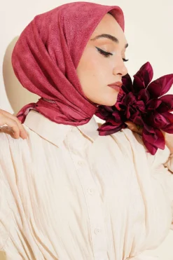 Alternative view of Striped Patterned Scarf