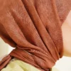 Striped Patterned Scarf Tan - Afbeelding 4