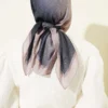 Striped Bamboo Crinkle Scarf Beige - Imagen 3