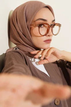 Vista alternativa di Striped Bamboo Crinkle Scarf
