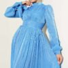 Skirt Blue wholesale dress view 2 - Hicabistan Turkey factory