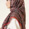 Ethnic Patterned Stripe Transition Scarf - Imagen 3