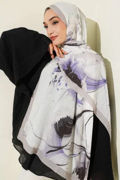 Alternative view of Brushed Bamboo Crinkle Shawl Beige