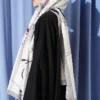 Brushed Bamboo Crinkle Shawl Grey – Bild 3