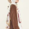 Brushed Bamboo Crinkle Shawl Mustard - Imagen 3