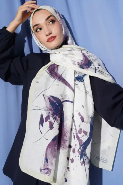 Alternative view of Brushed Bamboo Crinkle Shawl