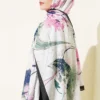 Brushed Bamboo Crinkle Shawl Black – Image 3
