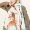 Brushed Bamboo Crinkle Shawl Emerald - Afbeelding 2