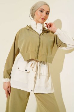 Alternative Ansicht von Hooded Two-Piece Set with Zipper Detail