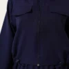 Zipper Pocket Covered Skirt Twin Set Navy Blue - Afbeelding 4