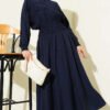 ⁦Mini Fringed Detailed Skirt Set Navy Blue⁩ - الصورة ⁦5⁩