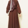Zippered Jacket with Skirt Parachute Set Brown - Afbeelding 3