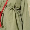 Linen Two-Piece Set with Fisto Detail and Wide Sleeves - Imagen 4