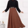 Ribbed Mevlana Skirt Tan - immagine 3