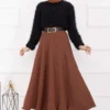 Ribbed Mevlana Skirt Tan - immagine 4