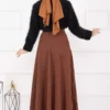 Ribbed Mevlana Skirt Tan - immagine 5